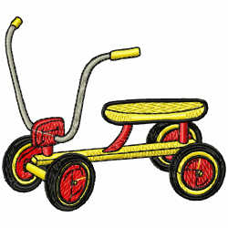 Kids And Toys Embroidery Design 1